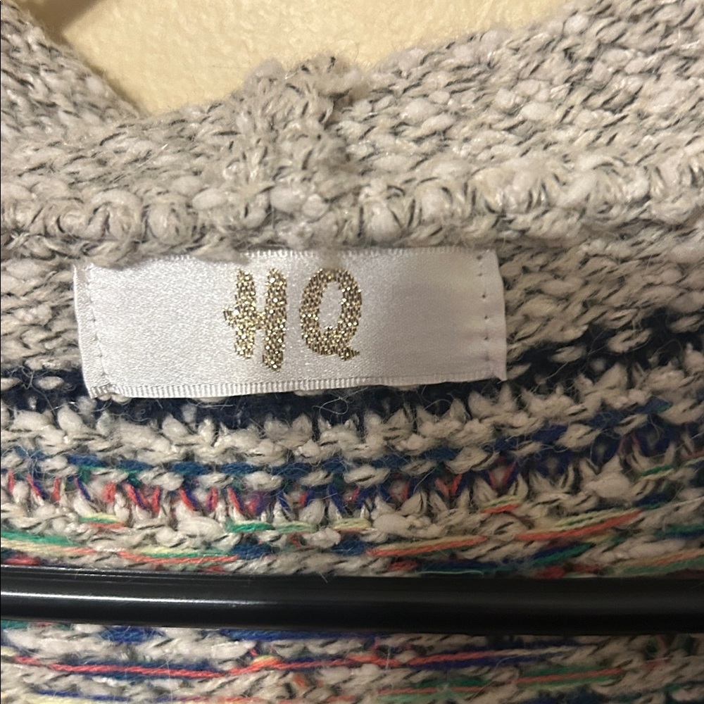 HQ Multicolor Patterned Knit Cardigan - Picture 2 of 8